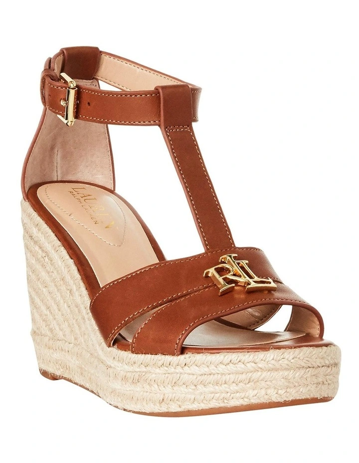 Discount 𧨠Lauren Ralph Lauren Hale Deep Saddle Tan 𩴠Sandal ⨠4 Discount 𧨠Lauren Ralph Lauren Hale Deep Saddle Tan 𩴠Sandal ⨠- Image 2