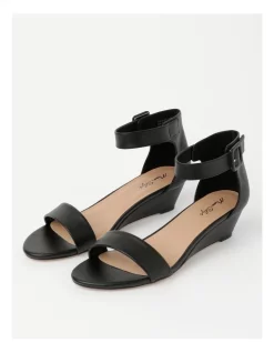 Wholesale 🧨 Miss Shop Bridgette Wedged Low Heeled 🩴 Sandal In Black 🎁 -Sandals Thongs Online Shop unnamed file 6723