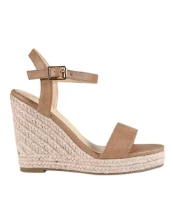 Best deal 😉 Verali Amaya Wedge 🩴 Sandal In Biscuit Softee Beige ✨