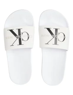 Top 10 🔔 Calvin Klein Monogram Logo Slides In White ❤️ -Sandals Thongs Online Shop unnamed file 721