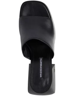 Budget 😀 Windsor Smith Highrise Leather Heel In Black 🥰 -Sandals Thongs Online Shop unnamed file 7448