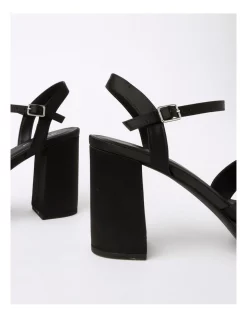 New 😍 Miss Shop Buttercup Black Satin 🩴 Sandal In Black ✔️ -Sandals Thongs Online Shop unnamed file 7503