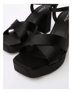 New 😍 Miss Shop Buttercup Black Satin 🩴 Sandal In Black ✔️ -Sandals Thongs Online Shop unnamed file 7505