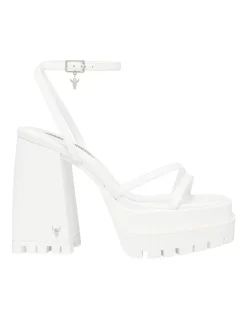 Budget β Windsor Smith Candid Heel In White Leather π