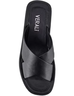 Best Pirce 👍 Verali Rayne Slides In Black Smooth ✔️ -Sandals Thongs Online Shop unnamed file 7639