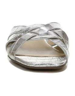 New ✔️ Naturalizer Ashford Slide 🩴 Sandal In Silver 🔔 -Sandals Thongs Online Shop unnamed file 7744