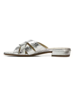 New ✔️ Naturalizer Ashford Slide 🩴 Sandal In Silver 🔔 -Sandals Thongs Online Shop unnamed file 7746