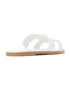 Coupon 🌟 Forever New Tina Padded Slide In White 😀 -Sandals Thongs Online Shop unnamed file 7750