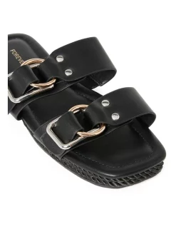 Buy ⌛ Forever New Uma Black Flat Slide 🌟