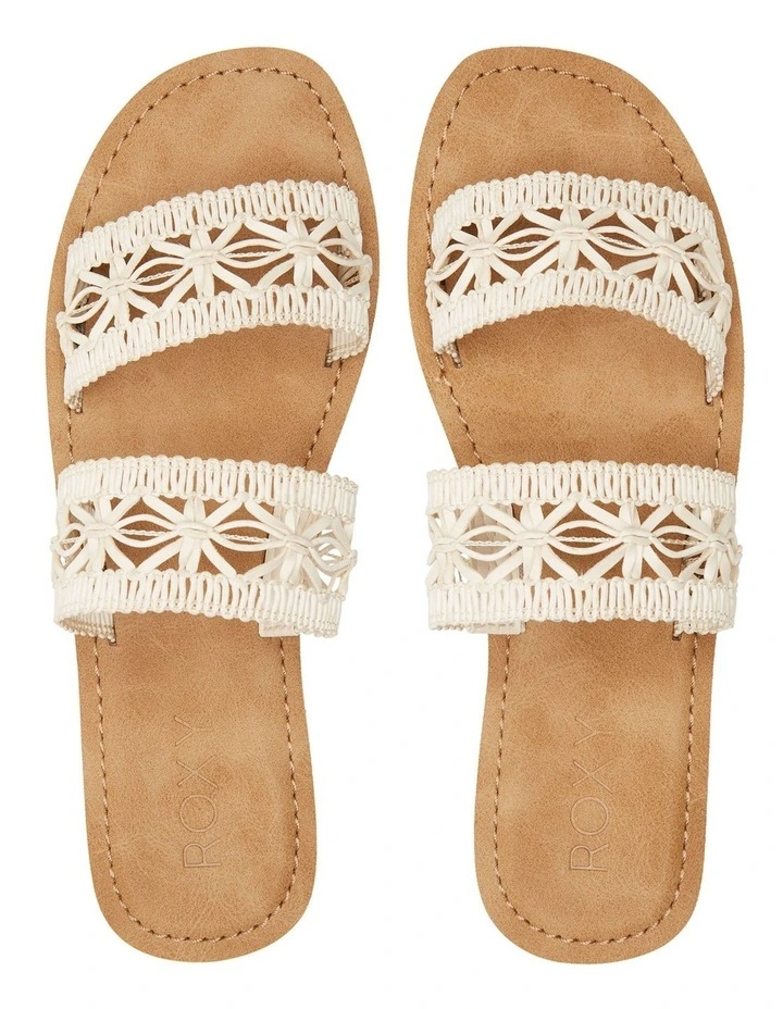 Best deal π Roxy Dafni White Leather π©΄ Sandals π 3 Best deal π Roxy Dafni White Leather π©΄ Sandals π