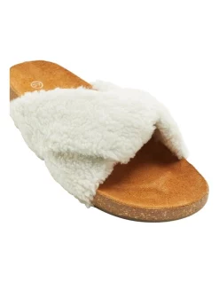 Best Sale 👍 Oxford Biome Off White Shearling Slide 🎉 -Sandals Thongs Online Shop unnamed file 7786