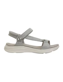 Wholesale ⭐ Active Flex By Easy Steps Naples Light Grey Diamante 🩴 Sandals ⭐