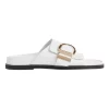 Best Pirce 😀 French Connection Aerin Leather Slide In White 😍 -Sandals Thongs Online Shop unnamed file 7798