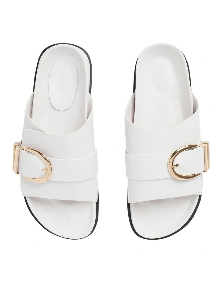 Best Pirce π French Connection Aerin Leather Slide In White π 5 Best Pirce π French Connection Aerin Leather Slide In White π - Image 3