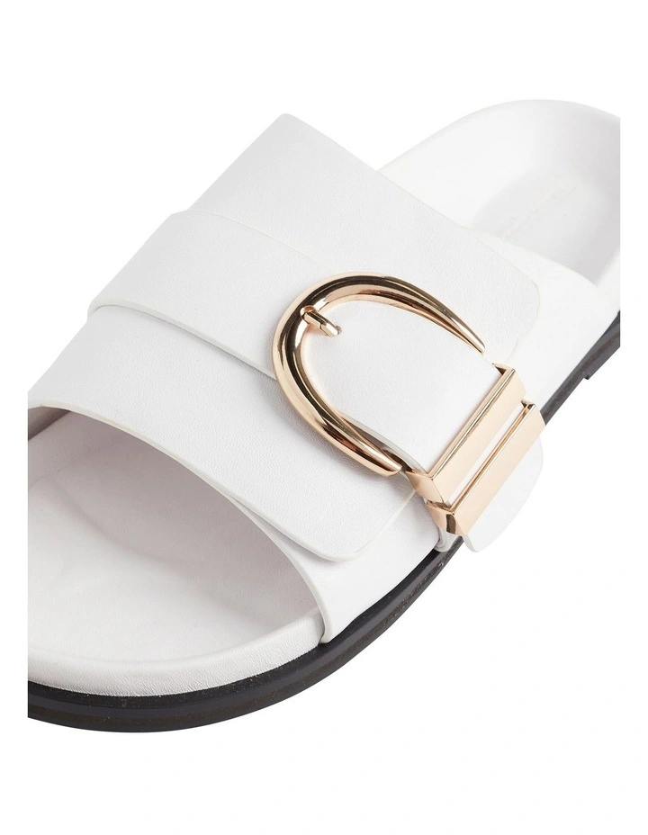 Best Pirce π French Connection Aerin Leather Slide In White π 6 Best Pirce π French Connection Aerin Leather Slide In White π - Image 4
