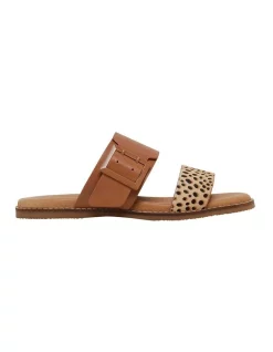 Flash Sale 😉 Hush Puppies Peace 🩴 Sandal In Tan Spotted Leopard Tan 🎉