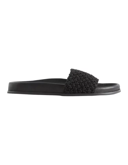 Flash Sale 👍 Seed Heritage Donna Crochet Slide In Black ❤️ -Sandals Thongs Online Shop unnamed file 8003