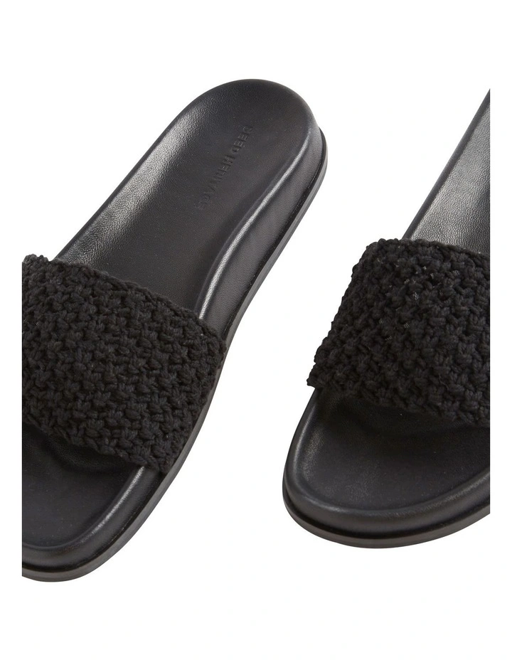 Flash Sale π Seed Heritage Donna Crochet Slide In Black β€οΈ 6 Flash Sale π Seed Heritage Donna Crochet Slide In Black β€οΈ - Image 4