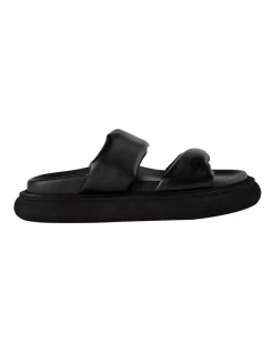 Outlet 🥰 Tony Bianco June Black Nappa 🩴 Sandals ⭐