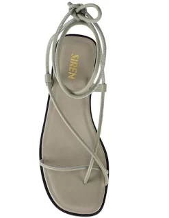 Outlet 🥰 Siren Sava Tie Up 🩴 Sandals In Olive ❤️ -Sandals Thongs Online Shop unnamed file 957